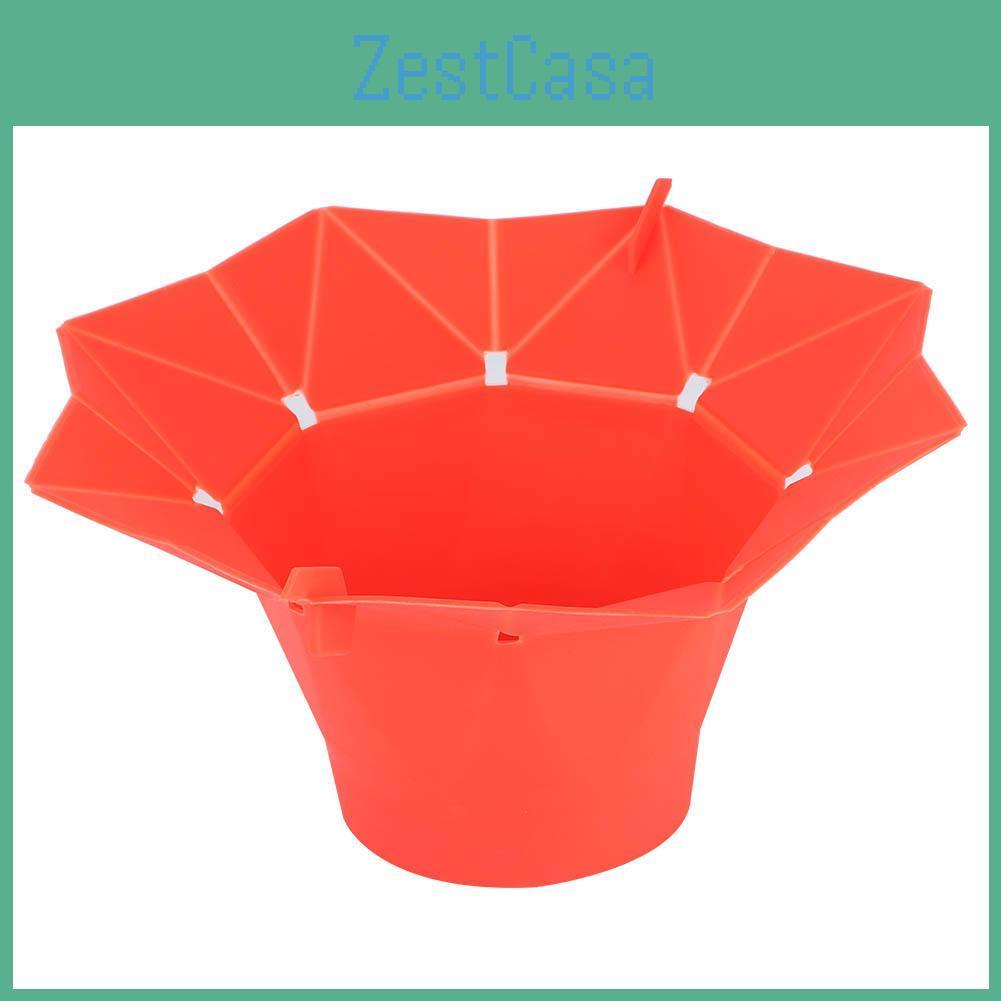 Oven Microwave Popcorn Folding Bowl Diy Silicone Popcorn Maker Machine Home Kitchen Tool Red