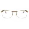 Semi Rimless Rectangle Gold Smartbuy Collection Tim 982e Fashion Unisex Eyeglasses