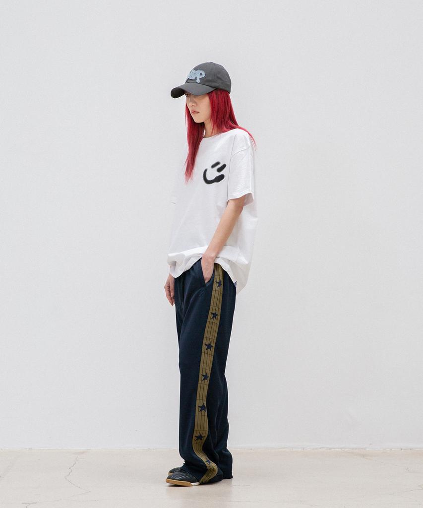 ISTKUNST Blur Smiley Ball Tee_White(Ik2Emmt502A)