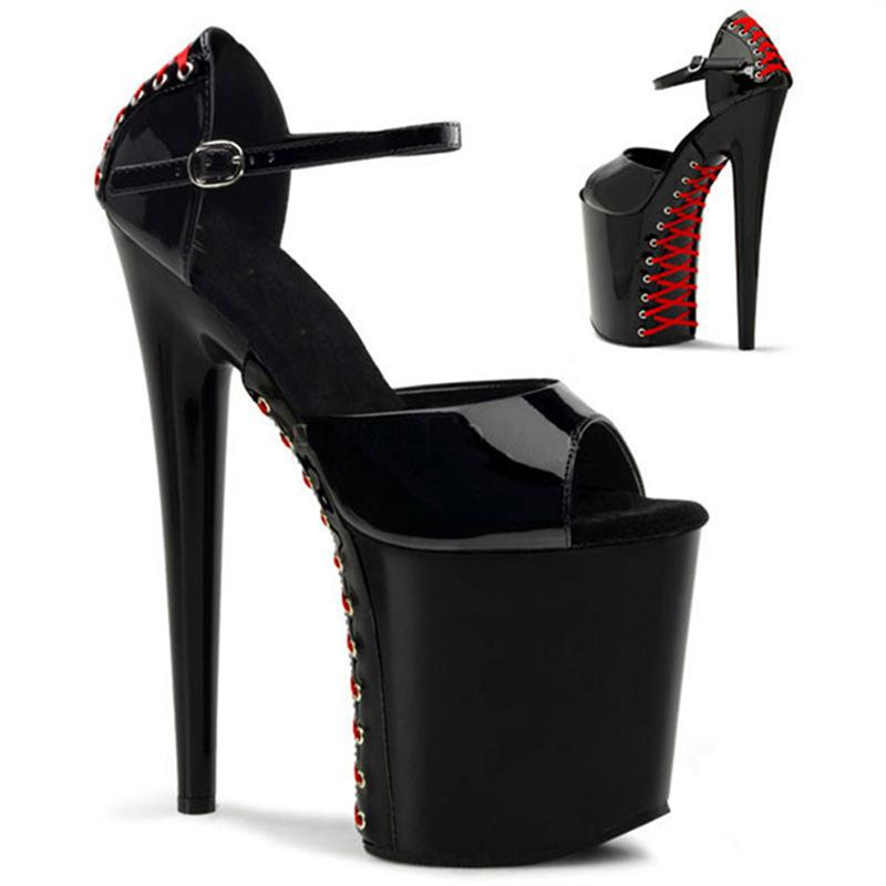 Обувь Женские туфли Босоножки на ультравысоком каблуке 20 см, модные туфли на шпильках