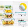 Glass Food Storage Side Dish Meal Prep Airtight Tupper Sealed Containers Preservation Kitchen Organizers Packed Bento Lunch Box