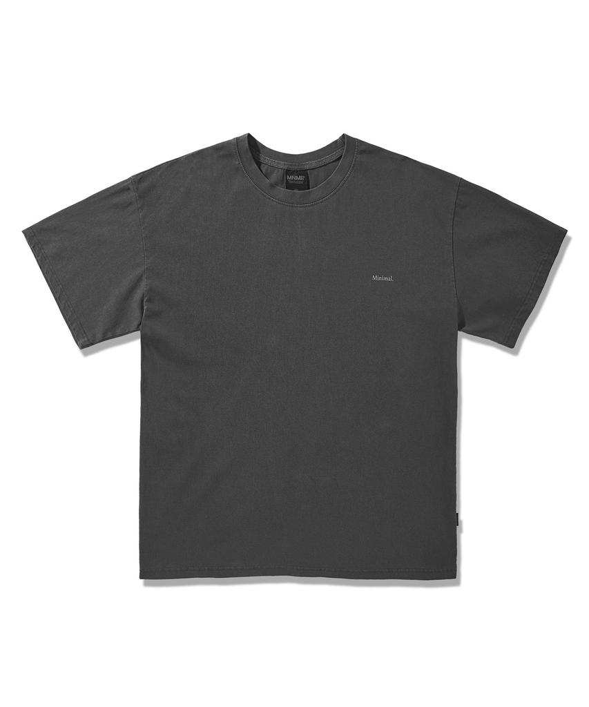 MINIMALPROJECT Paisley Pigment Short Sleeve T-Shirt Mst170 [Darkgray]