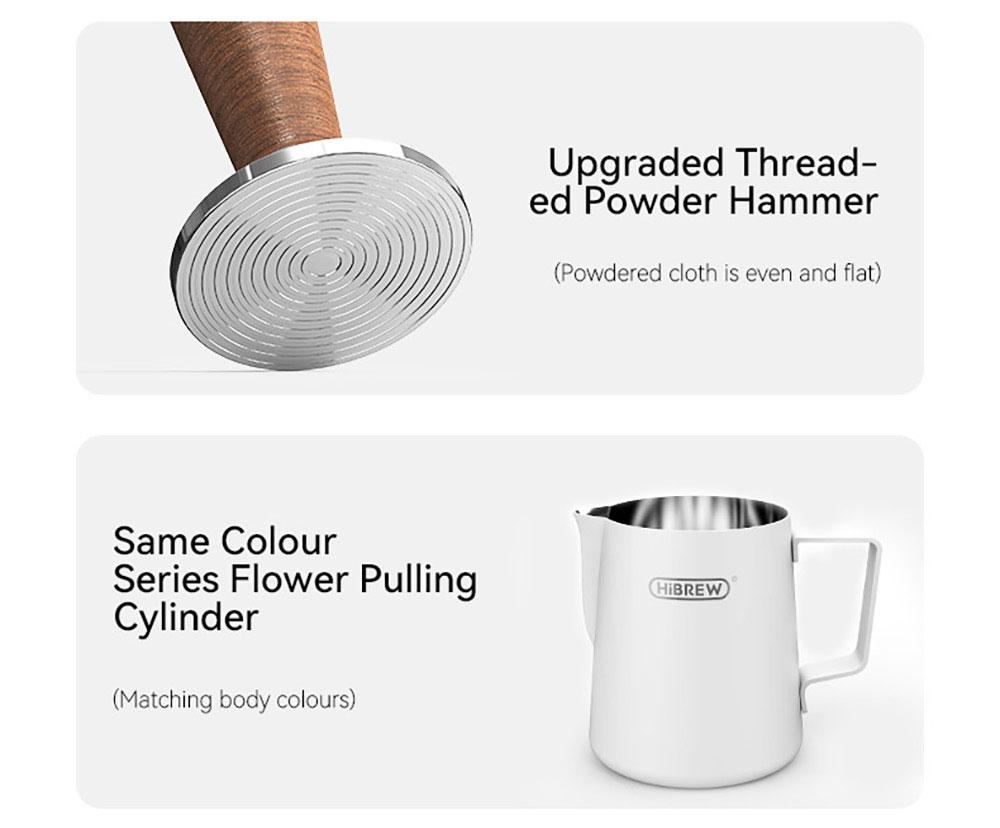 HiBREW H10Plus Espresso Coffee Machine, 20Bar Semi-Automatic Coffee Maker, Fast Heating, Temperature Control