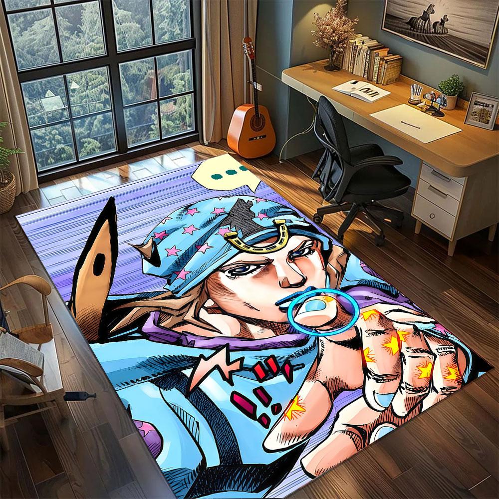 Joseph Joestar JoJo Carpet for Living Room Bedroom Home Decor Cool Movie Mat Play Floor Mat