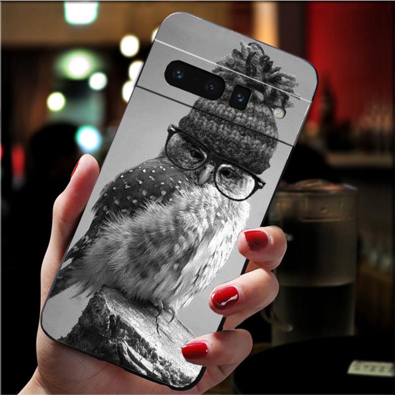 Чехол для телефона Google Pixel 7 Pro 7 6A 6 Pro 5A 4A 3A Pixel 4 XL Pixel 5 6 4 3 XL 3A XL 2 XL с милым животным и мультяшной совой, чехол Funda