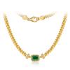 925 Silver Ice Cut High Carbon Diamond Necklace Women Plated 10k Gold Grandmother Green Clavicle Chain Fashion Everything