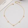 Light luxury temperament versatile super flash butterfly pendant stud earrings necklace female sweet exquisite simple fashion collarbone chain set