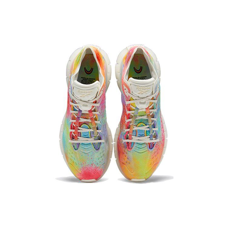 Reebok Кроссовки для бега Zig Kinetica с амортизацией, низкие, унисекс, Tie Dye FY1008
