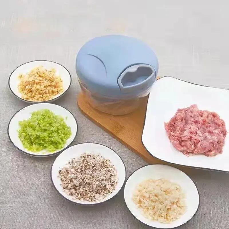 Чесночница-блендер Многофункциональная овощерезка Ручная мясорубка Современная минималистичная кухонная ручная терка для имбиря