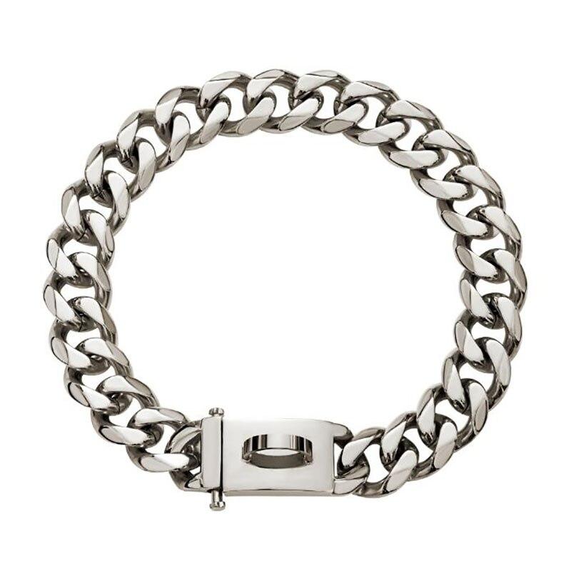 Сильные металлические ошейники-цепочки для собак из нержавеющей стали, дрессировочный ошейник для домашних животных для больших собак, питбуль, бульдог, серебристо-золотой выставочный ошейник