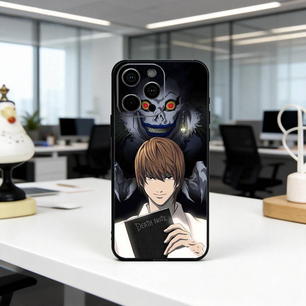 D-Смерть N-Заметки L-Свет Y-Ягами K-Кира Чехол для телефона для iPhone 17, 16,15,14,13,12,11 Plus,Pro Max, Другие Мягкий Черный Чехол