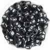 100pcs/lot Mixed Letters A-Z Acrylic Square Beads Numbers Heart Alphabet Loose Beads For DIY HandCraft Charm Bracelet Wholesale