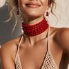 European and American Pearl Multi-Layer Choker Necklace Set for Women