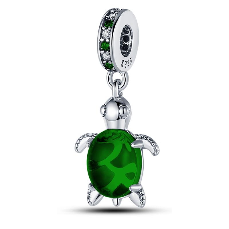 Лето S925 серебряный цвет ракушка жемчуг рыбий хвост светящийся океан серии Подвески бусины подходят S925 оригинальные браслеты DIY ювелирные изделия