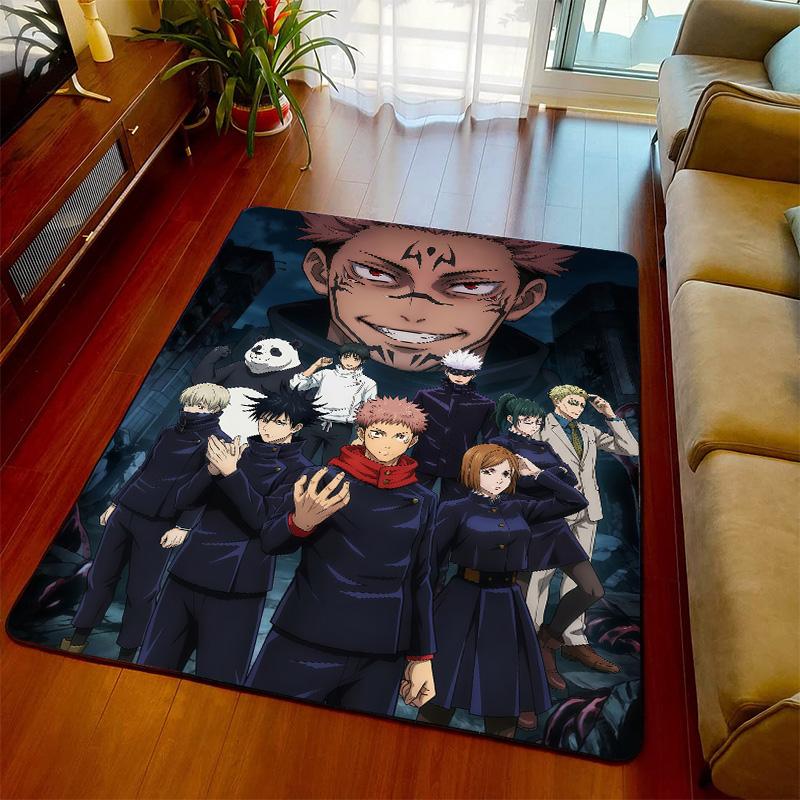 Jujutsu Kaisen Rug Floor Mat Carpet Non Slip Soft Area Rug Bedroom Living Room Home Decor -QJY