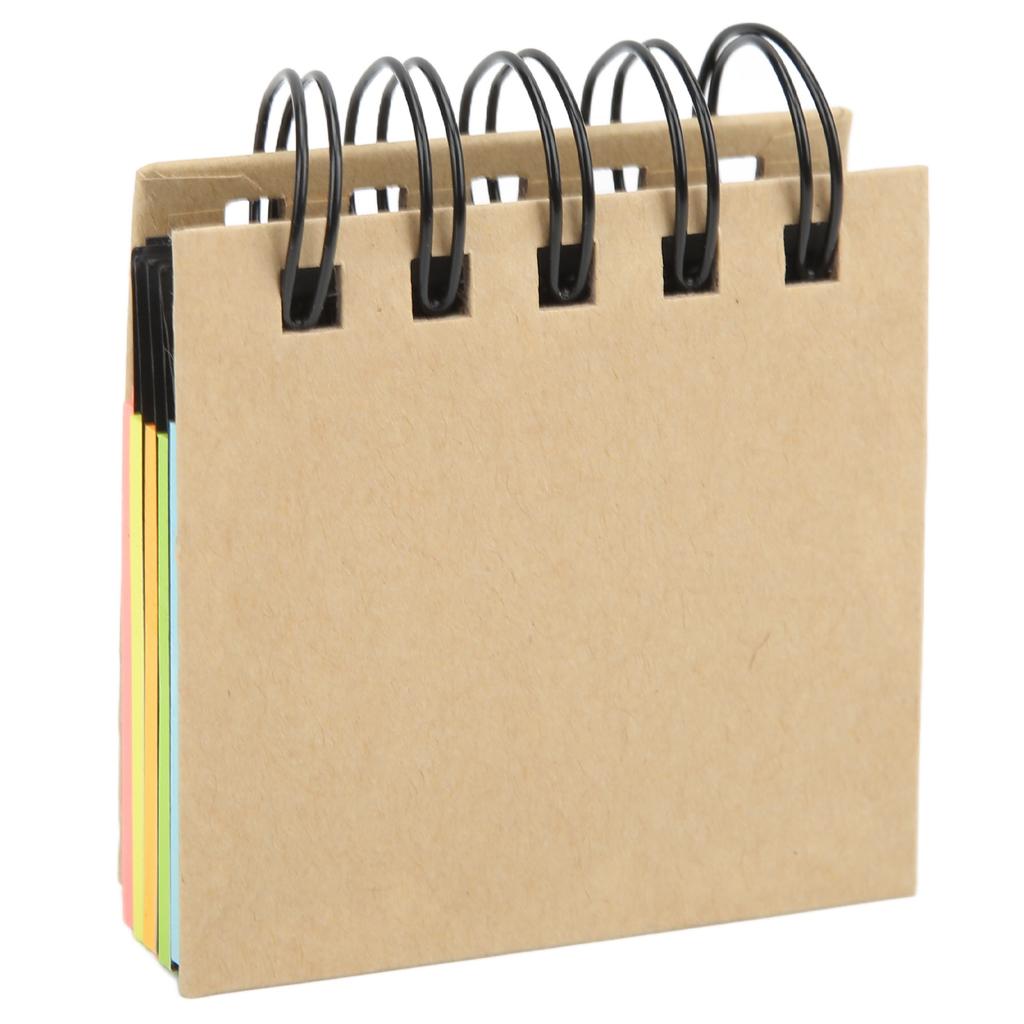 Цветной карманный блокнот с двойной спиралью, выдолбленный, небольшой портативный, для учебы, для заметок, для бизнеса, офиса N