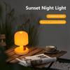 Rechargeable Sunset Projection Night Light,Mini LED Table Lamp for Bedroom Desk,Mood Atmosphere Light for Home Decor,Bedside,Bar