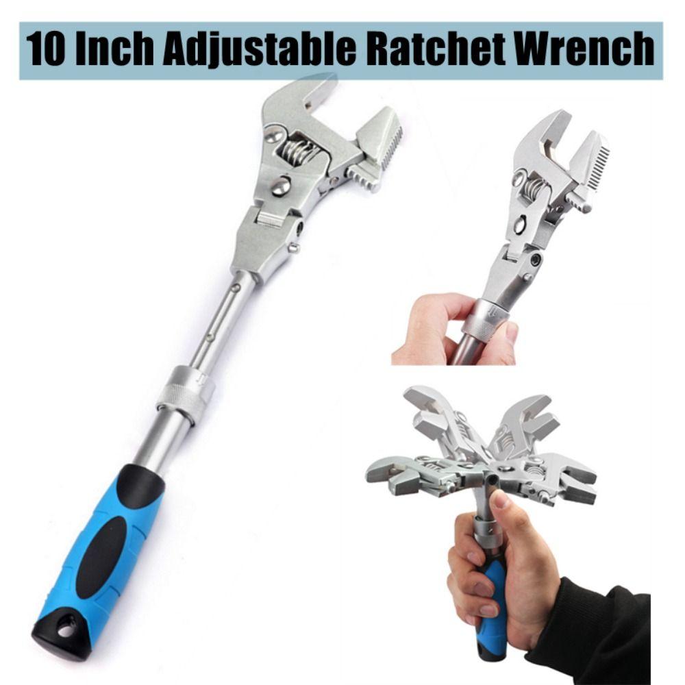 Flexible Telescopic Shaking Head Wrench with Rotating Head Torque Wrench Household Maintenance