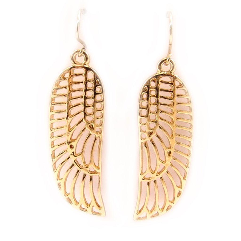 Les Trésors De Lily [L5085] - Золотые дизайнерские серьги «Крылья ангела»