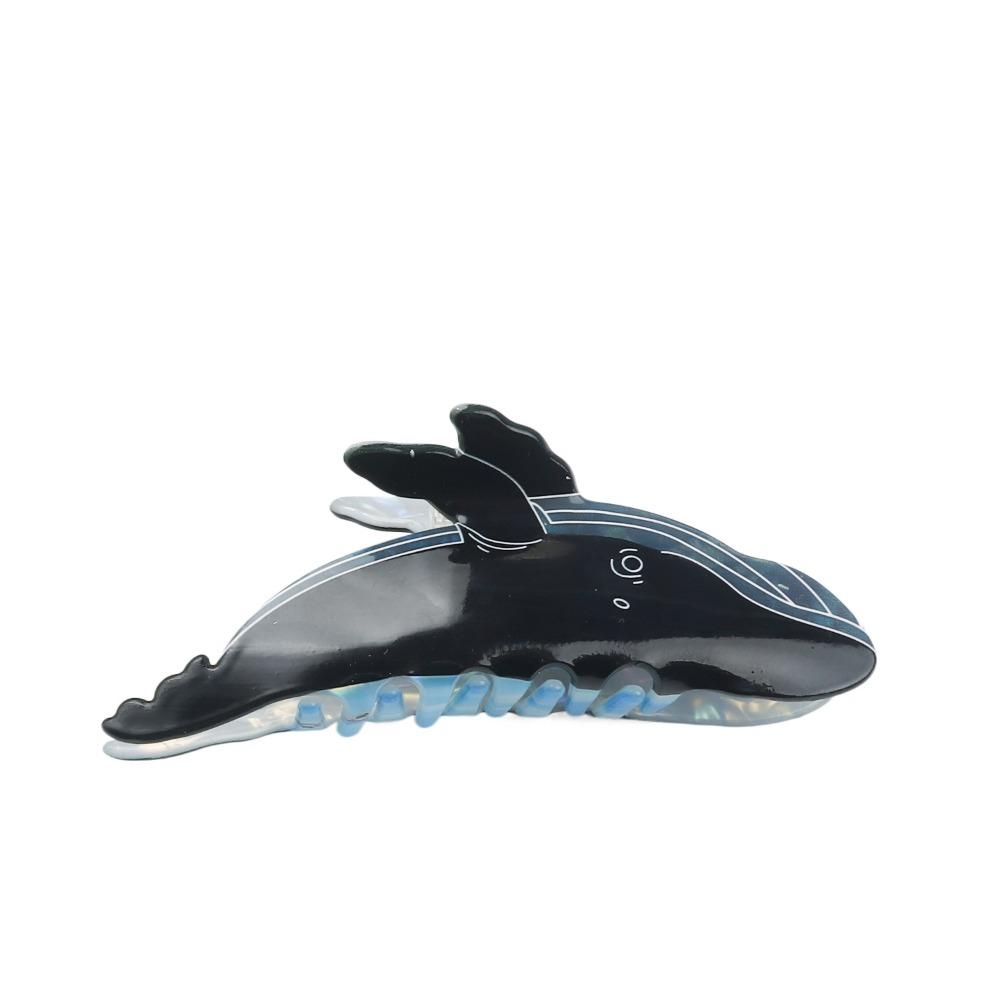 Large Size Whale Hair Claw Non Slip Dolphin Claw Clips Fashion Acetate Hair Clips Headwear