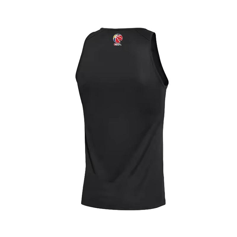 Li Ning Серия CBA Узор с логотипом Повседневный Свободный Дышащий Без рукавов Жилет Унисекс Топы Черный AVSS723-1