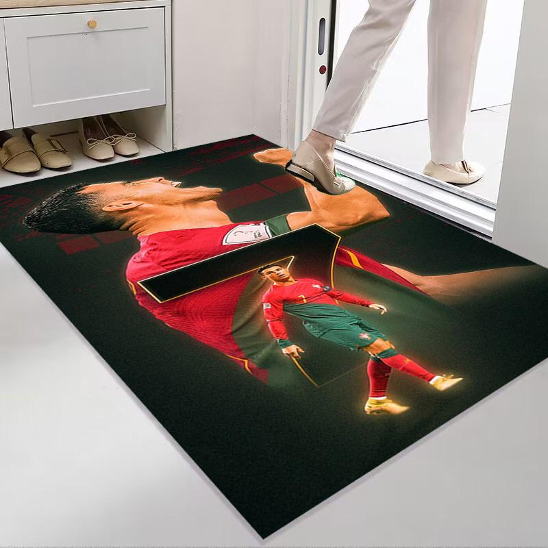 Cristiano Ronaldo's Legacy carpet Living room and bedroom mats printing Protective pad Art Doormat