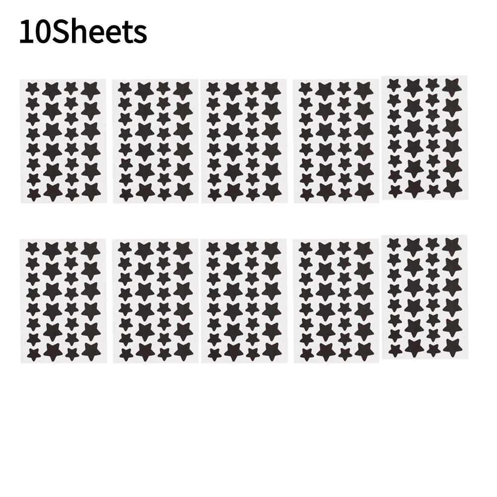 10pcs Colorful Cute Star Heart Shaped Acne Treatment Sticker Invisible Acne Cover Removal Pimple Patch Beauty Makeup Tools