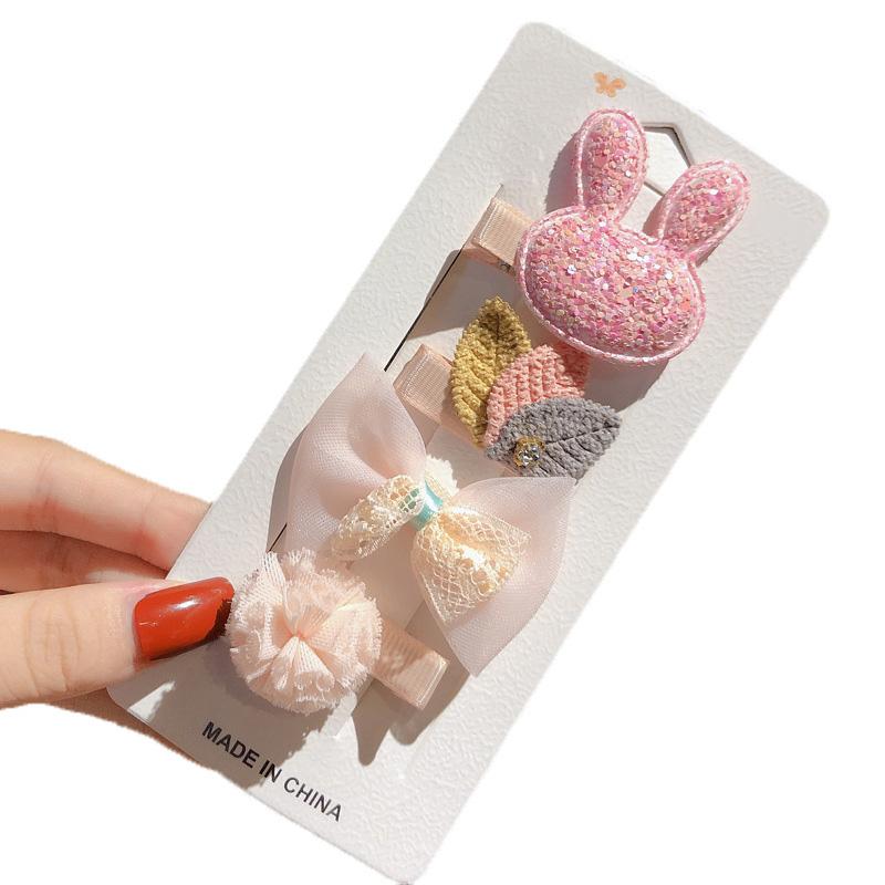 4 шт./компл. заколки для волос для девочек, милый бант, цветок, заколки для новорожденных, заколки, головные уборы, аксессуары для волос для малышей, подарок