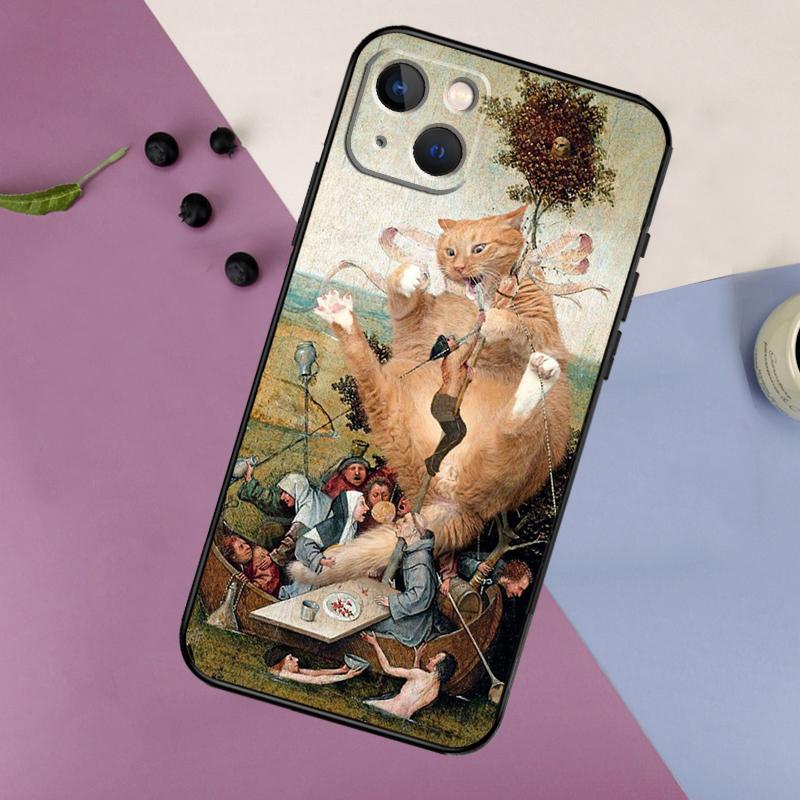 Иероним Босх Арт Картина Мягкий Чехол Для Телефона Для iPhone 16 15 14 13 12 11 Pro MAX XS X XR 7 8 Plus 13 12 Mini Задняя Крышка
