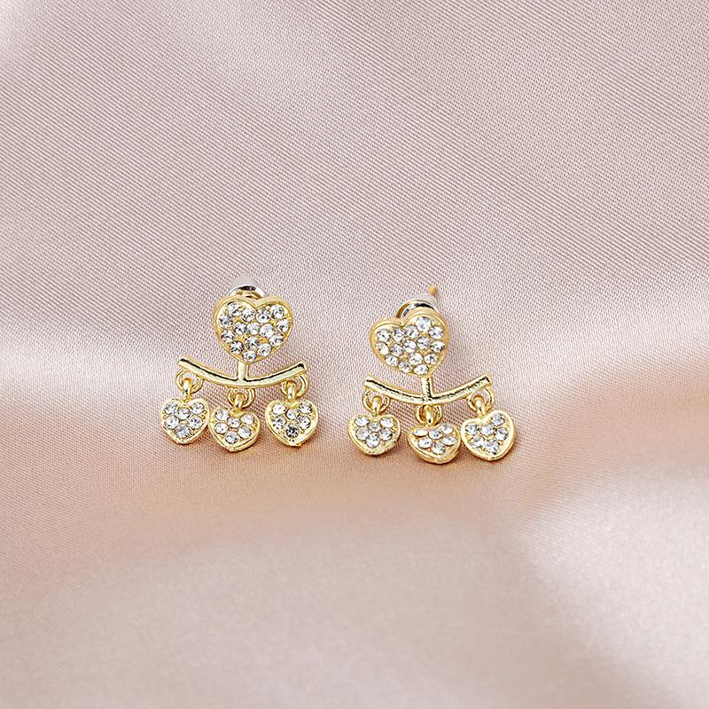 Серьги-кисточки в форме сердца, простые и универсальные для повседневного ношения