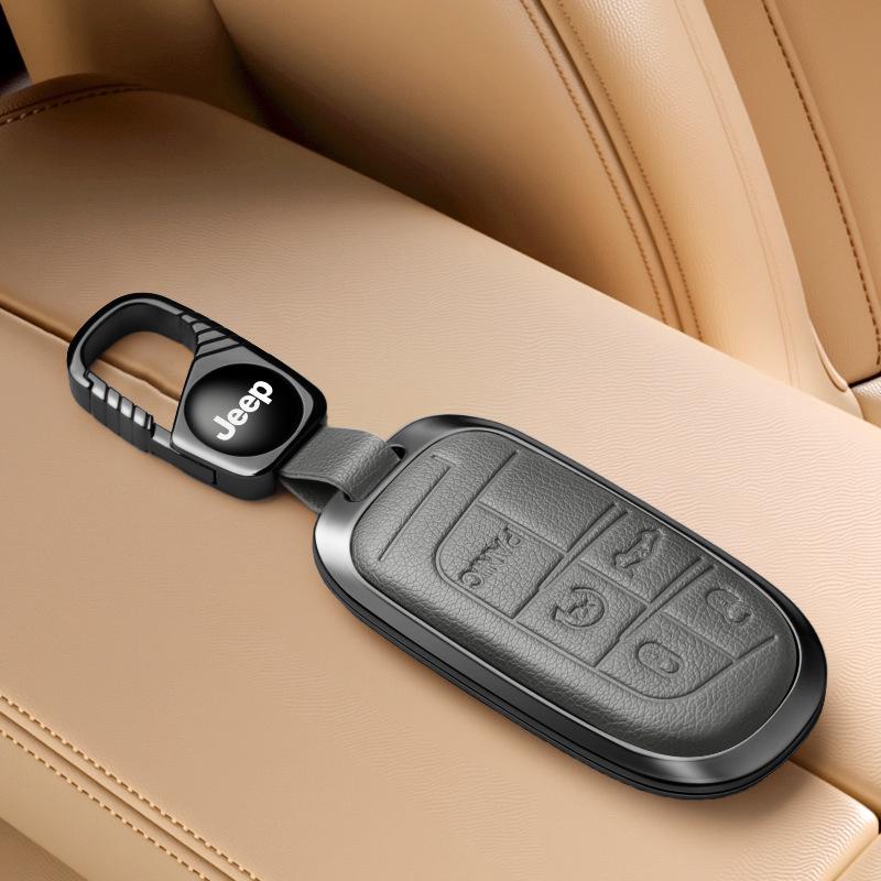 Чехол для ключа Jeep, совместимый с Compass, Cherokee, Commander, Grand Cherokee, корпус ключа