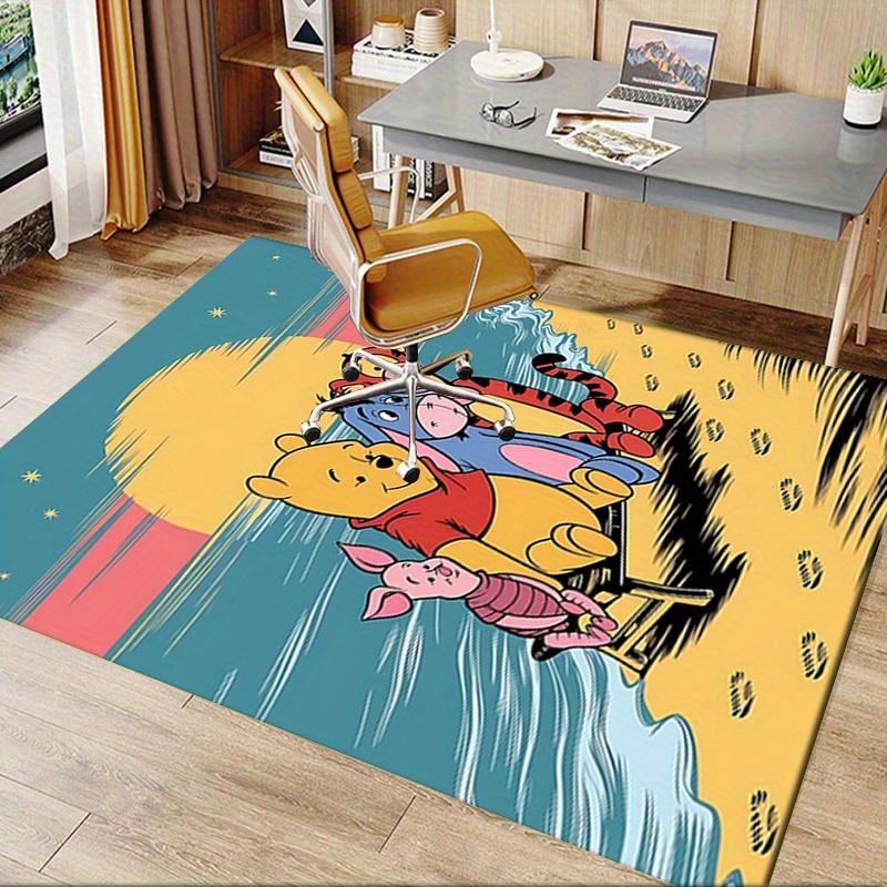 Office Rug Pooh Bear, Tigger theme 3D Printed Anti-Slip Rug-Machine Washable for Living Room