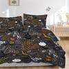3pcs Happy Halloween Print Cover Set Ultra Soft, Breathable, and Comfortable Bedding with Stylish Design for Bedroom and Guest Room Decor 1 Cover