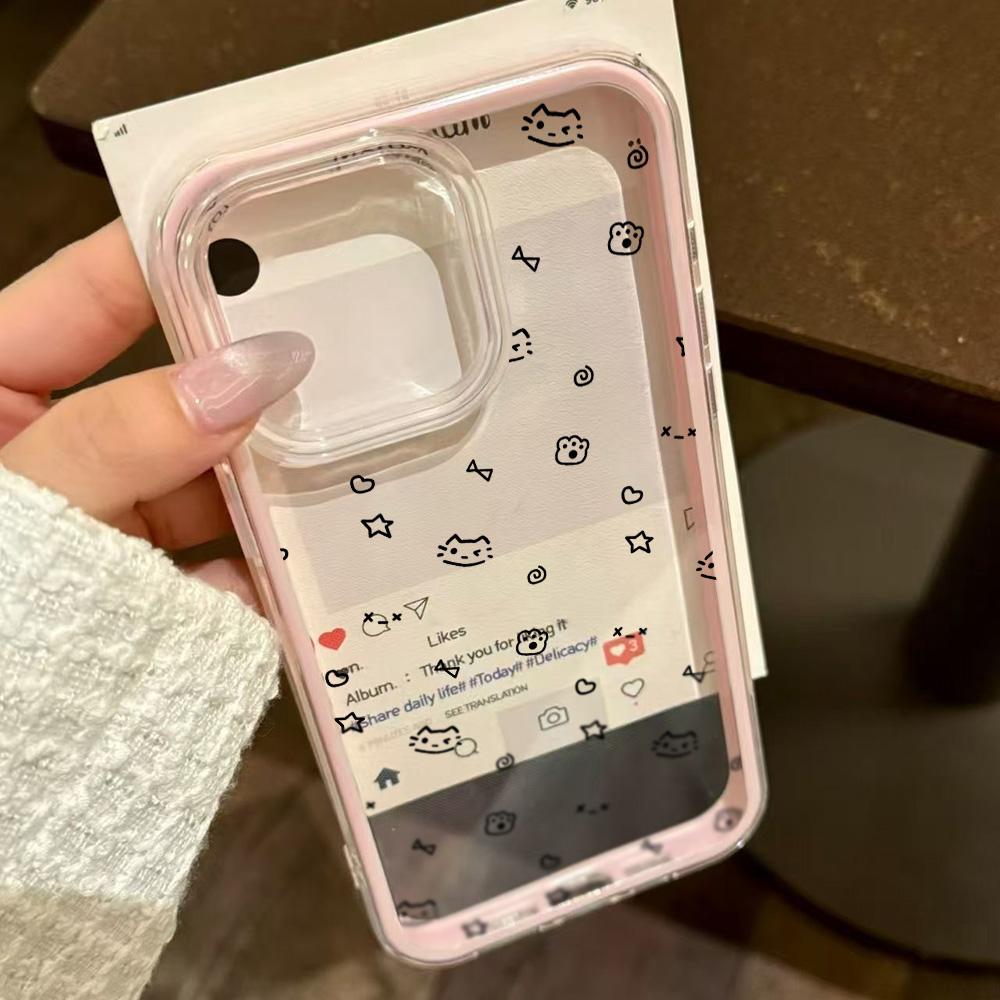 Расписной чехол для телефона для iPhone 17 11 12 13 14 15 16 iPhone 17 12 13 14 15 16 Pro 17 12 13 14 15 16 Pro Max Высококачественный расписной милый чехол для телефона с животными