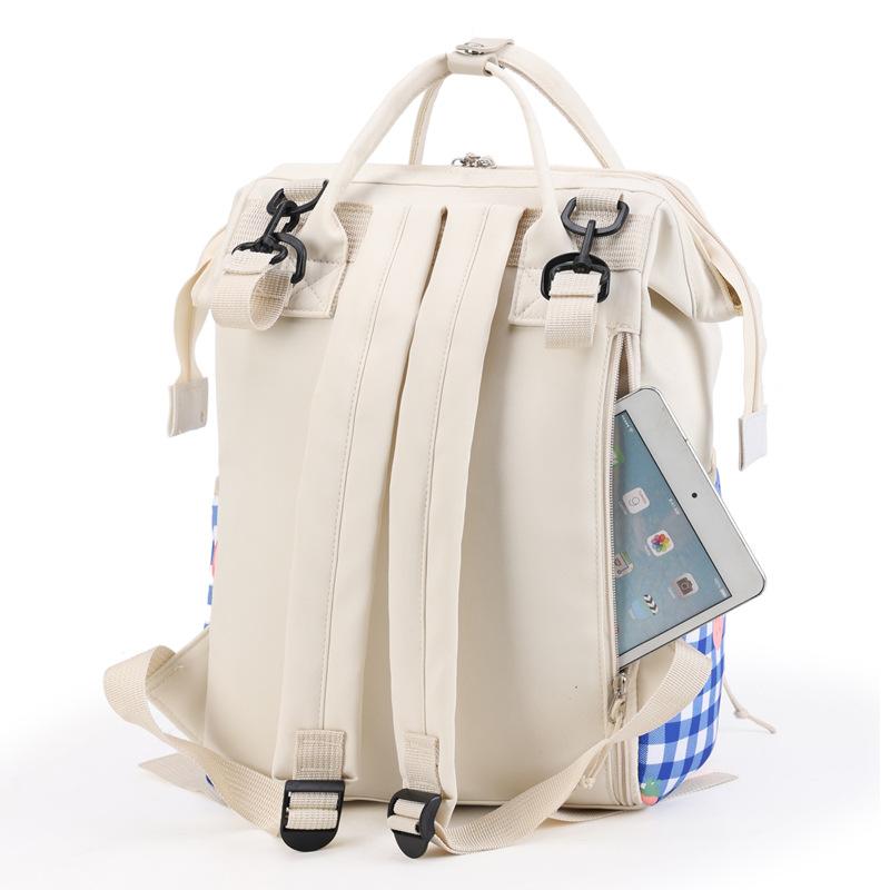 Модная сумка для мамы с клубничным принтом, большая вместительная сумка для хранения детских вещей, легкий многофункциональный рюкзак