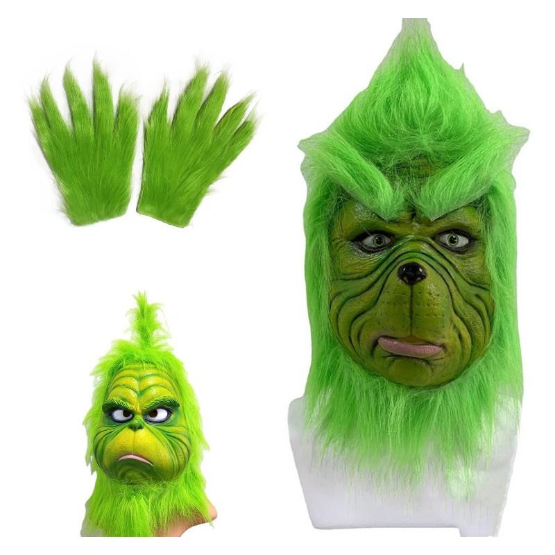 Взрослый размер Рождественские перчатки Гринча Праздничная праздничная вечеринка Реквизит для косплея