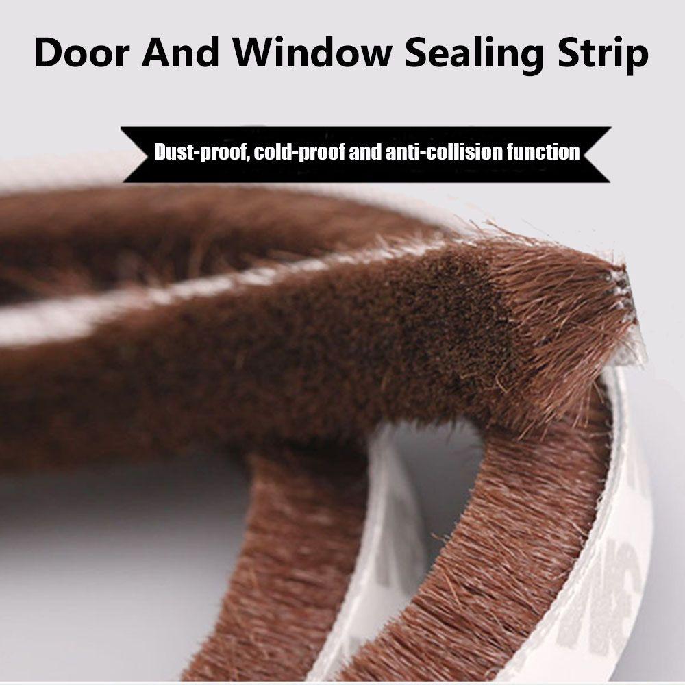 5m Window New Tape Brush Door Strip Windproof Sealing Strip Door And Window Seal Self Adhesive Pile Weatherstrip