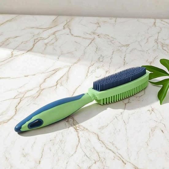 Pet Hair Removal Brush Reusable Lint Remover Soft Rubber Bristles