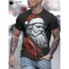 Christmas 3D Santa Claus Print T Shirt for Men Casual Short Sleeve Tee Shirts Fashion O-Neck Top New Year Gift Oversized T-Shirt