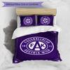 Austria Wien FC Printed 3PCS Bedding Set Breathable Duvet Cover with Pillowcases Decorative Bed Linen for Bedroom Home