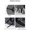 with Windproof Strap Women Striped Fisherman Hat Solid Color Sunshade Hat Bucket Hat  Camping