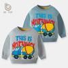 2025 Kids' Autumn/Winter Baby Car Print Cotton Sweatshirt Boys' Pullover