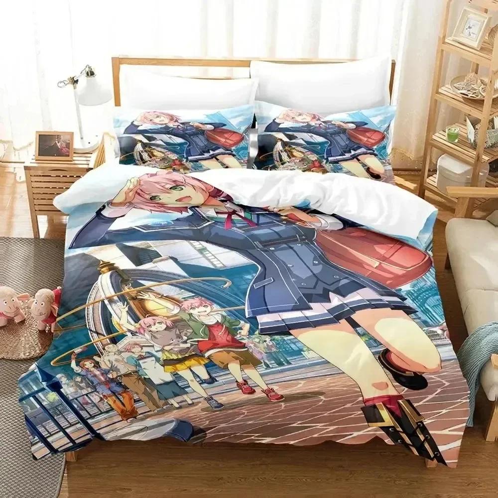Luxury New 3D Print Anime Legend of Heroes Bedding Set Duvet Cover Bed Set Quilt Cover Pillowcase Queen Boys Adult Bedding Set