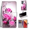 Для Redmi 12C 13C Note 14 13 12 11 Pro 13R 12R 11S 10S Xiaomi 13T 12T 11T Pro PU кожаный держатель для карт цветы животные флип-кошелек подставка чехол для телефона