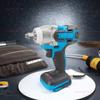 Аккумуляторный электрический ударный гайковерт Бесщеточный набор ручной дрели Регулируемый электроинструмент для автомобильной, домашней гаражной DIY