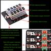 PC Terminal Block Type, 1 In 10 Out Fuse Boxes for Cars, RVs, and Ships, with LED Lights, 12-32V