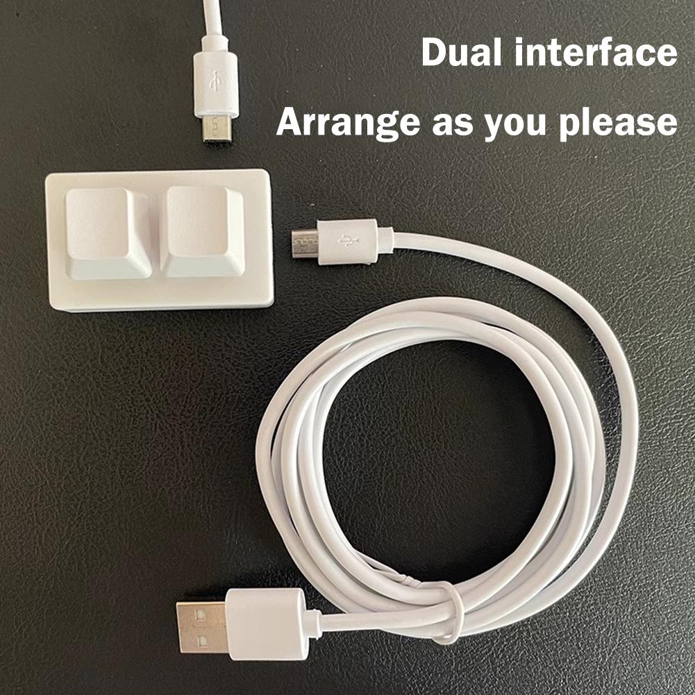 2 клавиши USB Настраиваемая программируемая макро мини-клавиатура Копирование для Photoshop Клавиатура и гейминг O0G8