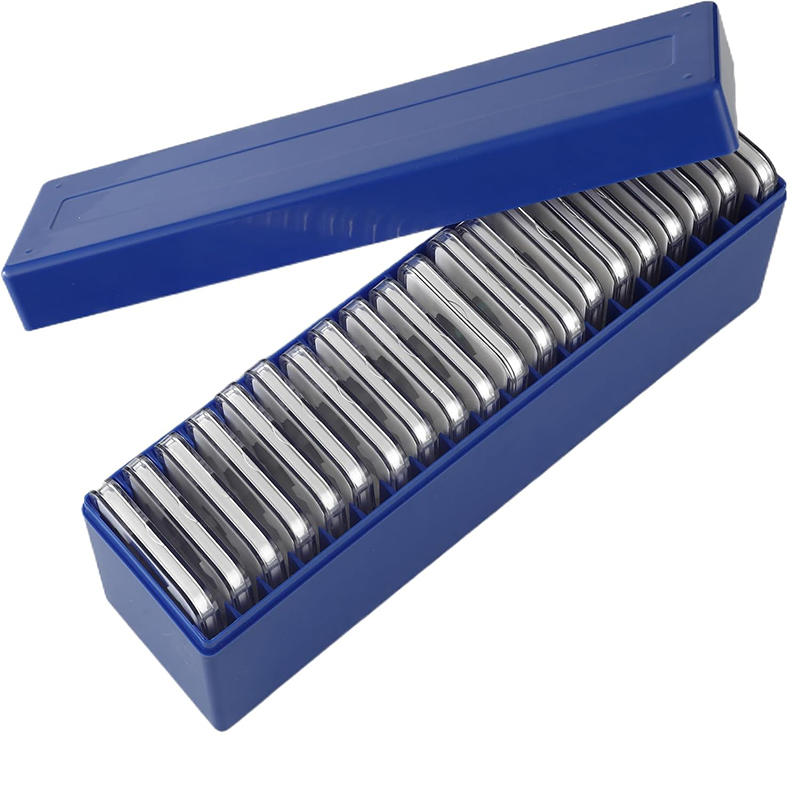 Креативный пластиковый бокс для хранения монетных слябов, совместимый с 20-слотовыми холдерами для монет, коллекционный бокс, офис, школа, дом, банковские принадлежности