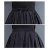 Women A-Line Skirt Elastic High Waist Lace-up Large Hem Maxi Skirt with