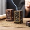 Подставка для благовоний из сплава, квадратная вертикальная курильница для благовоний, домашнее украшение для ароматерапии, китайские курильницы для благовоний
